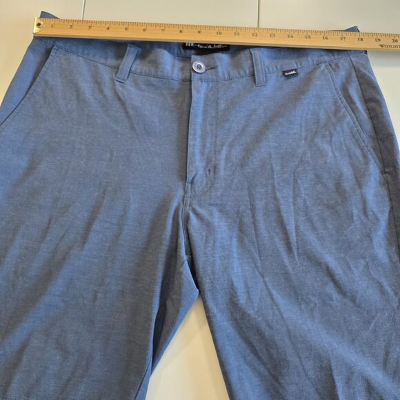 Travis Mathew Shorts Mens US 36 Dark Heathered Blue Golf Ripstop Stretch Active - Picture 4 of 13
